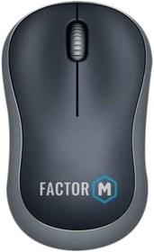 Resim Factor M M1 Süper Sessiz Kompact Kablosuz Mouse Siyah 
