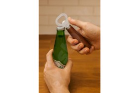 Resim Destpak Akasya Saplı Şişe Açacağı - Kapak Açıcı - Ahşap Saplı Paslanmaz Çelik - Dekoratif Pratik Zara Model 