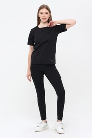 Resim Thermal GYM Sauna Body ve Premium Agraflı Sauna Tayt Takım 2012 – Termal İncelme & Terletici İki Parçalı Set - L 