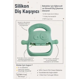 Resim Koyu Yeşil Bebek Silikon Diş Kaşıyıcı Nemere 