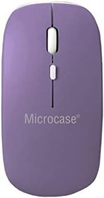 Resim Microcase 1600 Dpı Şarj Edilebilir 2.4 Ghz Çift Modlu Bluetooth Kablosuz Mouse - AL2675 Mor 
