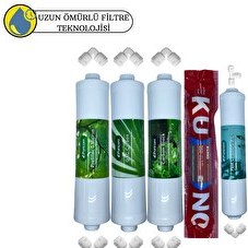 Resim Pemax Water Solutions Puricom Kapalı Kasa Su Arıtma Cihazlarına Sertifikalı 5'li Orijinal Lg Kuno Mebran 5'li 