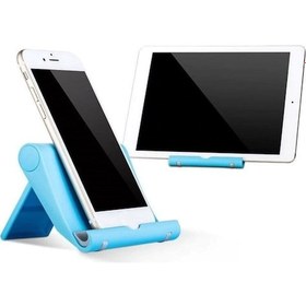 Resim Masaüstü Katlanabilir Ayarlanabilir Telefon Tablet Tutucu Mavi (551664186) 