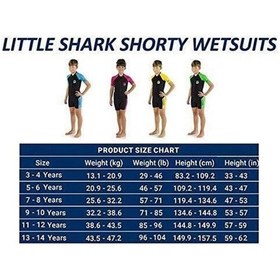 Resim Cressi Little Shark Junior Shorty Dalış Elbisesi 001 