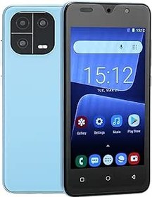Resim 5 İnç Akıllı Telefon, 8MP Arka Kamera Yüz Tanıma Cep Telefonu 3 Kart Yuvası İş Için 5 İnç HD Ekran (AB Fişi) 