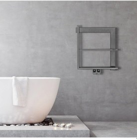 Resim 1200mm x 500mm Paslanmaz Çelik Step Fırça Mat İnox & Parlak Black Chrome Havlupan 