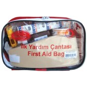 Resim Autokit Ilk Yardım Çantası Renkli Bez Çantalı Karayollarına Uygun 