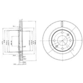 Resim Citroen Xsara Break 1.6 I 1997-2000 Delphi Ön Fren Diski 2 Adet N11.1038 