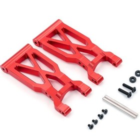 Resim Geekyou Wltoys 104001 1/10 Off-road Araçları İçin Metal Arka Sallama Kolu Kırmızı - 1859 Yerine Değiştirme Parçası Bjm044 