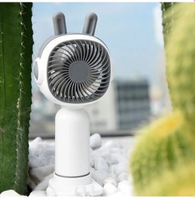 Resim Microcase Fn40 Telefon Tutacaklı Şarj Edilebilir Elde Taşınabilir Mini Fan - Al5299 