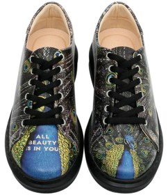 Resim Dogo Kadın Vegan Deri Siyah Sneakers - All Beauty Is In You Tasarım 