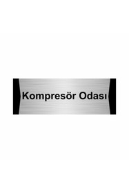 Resim Özarslan Dizayn Kadın Soyunma Odası 7x20cm Gümüş Renk Metal Yönlendirme Levhası 