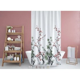 Resim Zethome Jackline Banyo Duş Perdesi 7766 Çift Kanat 2X120X200 