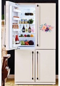 Resim Sulu Boya Çiçekler Klozet Dolap Ve Banyo Sticker 