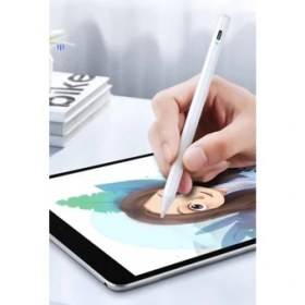 Resim Coofbe Stylus Dokunmatik Tablet Kalemi Kapasif Kalem 120MAH Şarjlı Palm Rejection Pencil Capacitive 