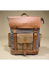 Resim Kanvas Kumaş Laptop Gözlü Üniseks Sırt Çantası Baggaj Ks25225 Gri 