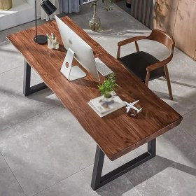 Resim Timber's Team Mira-Ahşap Doğal Kütük Yemek / Toplantı / Çalışma Masası 