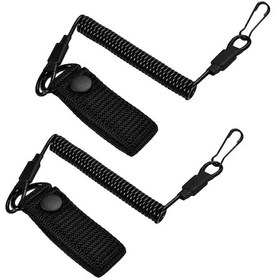 Resim 2'li Paket Taktik Elastik Kordonlar, Taktik Aksesuarlar, Açık Hava Ekipman Aksesuarları, Yürüyüş, Dağcılık, Kampçılık, Balıkçılık İçin Uygundur Siyah 