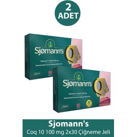 Resim Sjomann's Coq 10 100 Mg 30 Çiğneme Jeli 2 Adet 