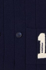 Resim Joseph %100 Yün Bebek Hırka Logo Patch Detaylı - Mavi / Y 8 