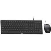 Resim Philips Spt6238 Kablolu Türkçe Q Klavye Ve Mouse Seti Siyah Optik 
