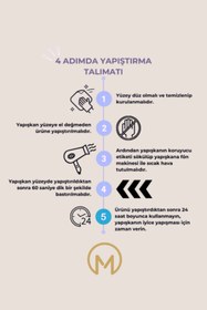 Resim MultiStore Kare Yapışkanlı Siyah Kağıt Rulo Havluluk, Peçetelik, Delmeden Yapışkanlı Tasarım, Banyo Askısı 