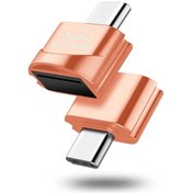 Resim Tip C Tf Adaptörü Otg Kart Okuyucu Samsung Uyumlu Huawei Tip-c Mikro Sd Adaptör Akıllı Rose Gold 