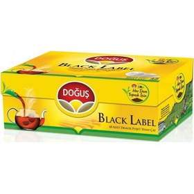Resim Doğuş Black Label Siyah Süzen Demlik Poşet Çay 48 x 3.2 G 