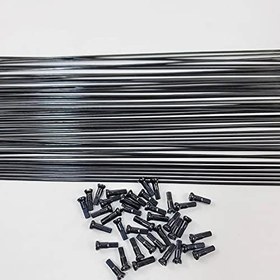 Resim Yol Bisikleti Jant Telleri, Işık Sütunu PSR Üçlü Uçlu Düz Çekme Konuşmacı 12 adet 264-298mm Orijinal Konu 