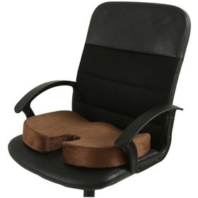 Resim Sones Ofis Jel Yastık Güzellik Kalçaları Anti-hemoroid Yastık Örgü Kumaş Kahve 