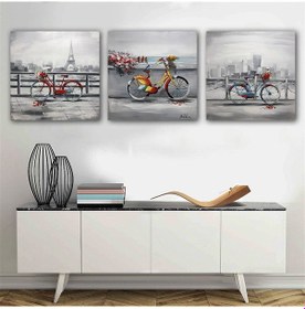 Resim Kanvas Tablo Bisiklet 3 Parça Set 68 