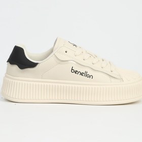 Resim Benetton Bej Kadın Spor Ayakkabı İTHAL BNI-12152 