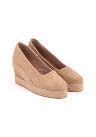 Resim Star Tombis Hasır Hasır Platformlu Keten Dolgu Topuk Pl1000-1073 