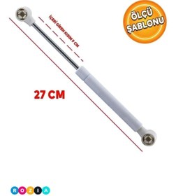 Resim optana Dolap Kapak Gazlı Amortisör Piston Hidroliği 27 cm 80N Yavaş Kapanır Mekanizma 
