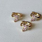 Resim Ceren Pembe Kelebek 4 Mm Tragus Halka Piercing | Cerrahi Çelik 