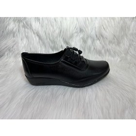 Resim Ayzen Ortopedik Taban Dolgu Taban Kadın Ayakkabı Ckr00754 Siyah 