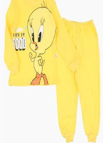 Resim DİNAMİK Tweety Pijama Takımı Çocuk Alt Üst 2li 