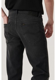 Resim Lee Erkek Daren Straight Fit Normal Bel Denim Esnek Jean Pantolon Gri 