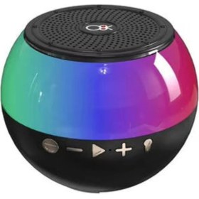 Resim Işıklı Kablosuz Hoparlör Speaker Multımedıa Type-C Sarjlı Kablosuz Minibox Siyah Renk Oval Hoparlör 