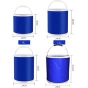 Resim Pazly 3 Adet 13l Araba Katlanır Teleskopik Kova Taşınabilir Araba Yıkama Özel Kova Açık Seyahat Balıkçılık Kovası 