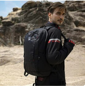 Resim MOTOANL Motosiklet Ve Bisiklet Sırt Çantası Körüklü Model Laptop Bölmeli Motor Çanta 