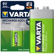 Resim VARTA 9 VOLT - 200 MAH ŞARJLI PİL 