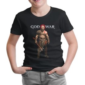 Resim Lord T-Shirt LordT-Shirt God Of War - The Power Siyah Çocuk Tshirt 
