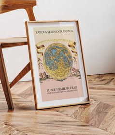 Resim Vintage Ay Haritası - Art Print - Matt Studio / 30x40 cm 