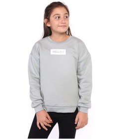 Resim Toontoy Kız Çocuk Hello Baskılı Sweatshirt Kiremit 