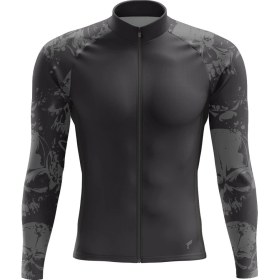 Resim Freysport Iskelet-01 Bisiklet Forması Uzun Kol Siyah 