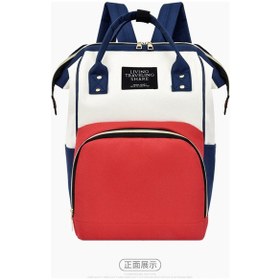 Resim Xindoker Anne Çanta Çift Askılı Multifonksiyonel Büyük Kapasiteli, Toksik Olmayan, Dayanıklı, Emzik/bebek Gereçleri Taşıma, Kırmızı Milano Rengi Kırmızı 