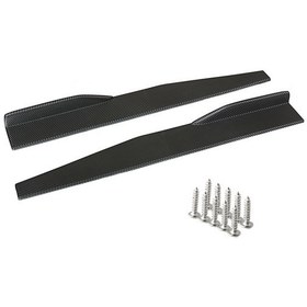 Resim Wezone Evrensel Araç Yan Etekleri Ve Kanatlar Seti - Abs Malzeme, Karbon Fiber Renk Seçeneği İle Agresif Görünüm 