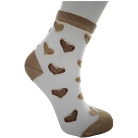 Resim Tül Transparan Soket Çorap Slyt Vizon 