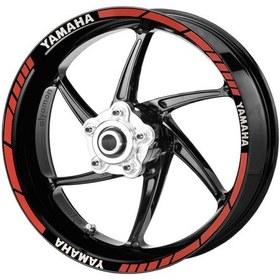 Resim Deeb Yamaha Jant Şeridi Kırmızı Beyaz Model X N11.69902 